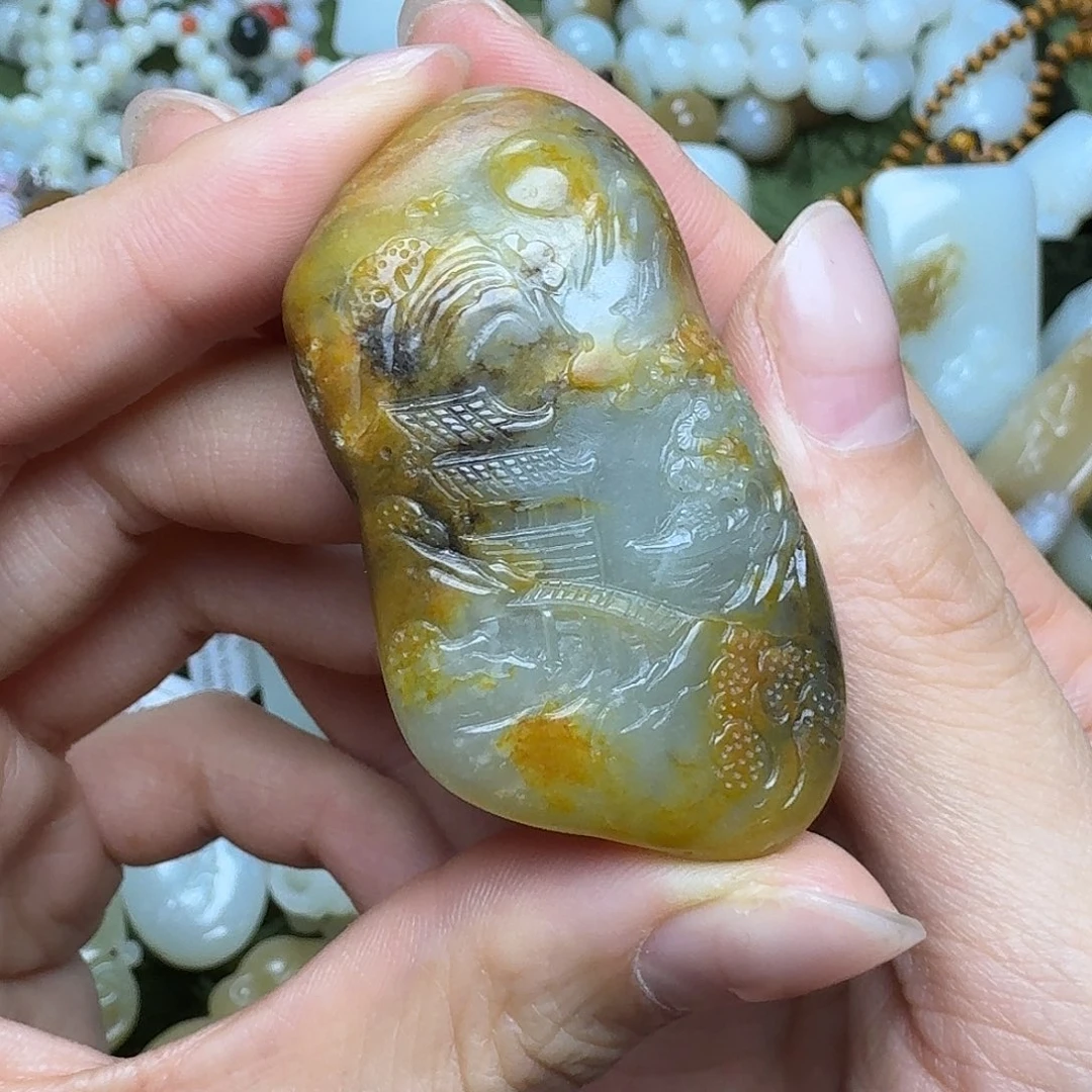 和田玉颈饰未镶嵌