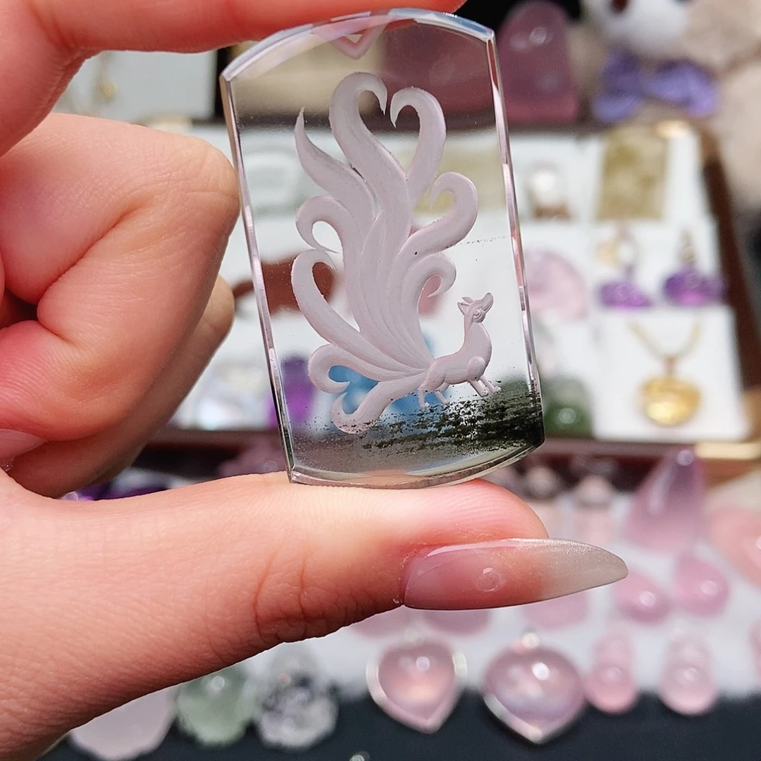 未镶嵌水晶吊坠(赠链)