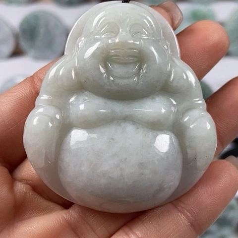 翡翠颈饰未镶嵌大佛福利翡翠