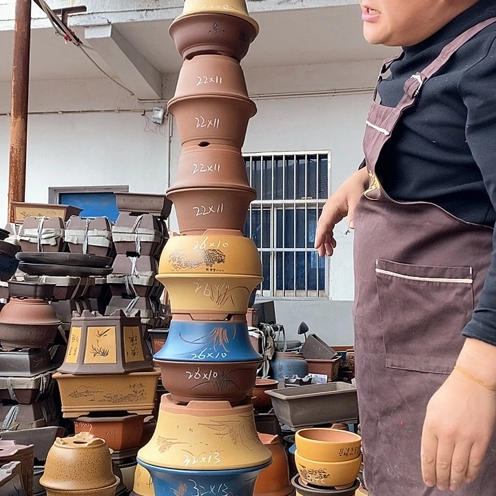 紫砂花盆紫砂陶艺