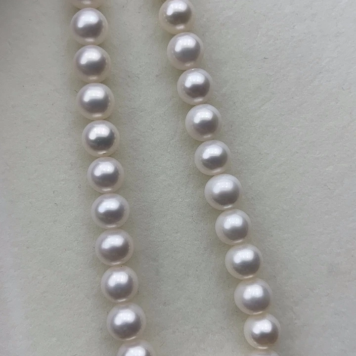 淡水珍珠颈饰银S925镶嵌➕10-10.5高品澳白光毕业版