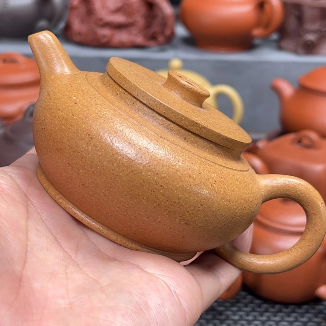 紫砂茶壶紫砂艺术茶具套装黄金段
