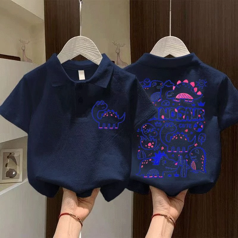 女童短袖t恤夏季2025新款儿童洋气时髦夏装中小童纯棉POLO衫上衣t