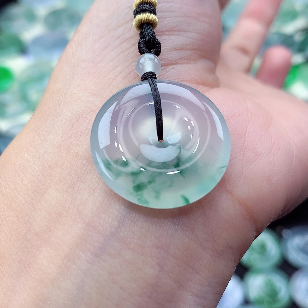 颈饰未镶嵌翡翠编号87。尺寸23.4-5.6