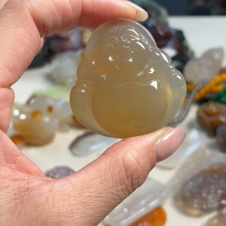 玛瑙/玉髓未镶嵌吊坠(不含链)