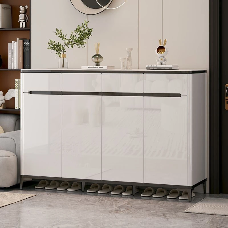 现代简约鞋柜家用门口鞋架入户门厅玄关高级感新款爆款轻奢阳台柜