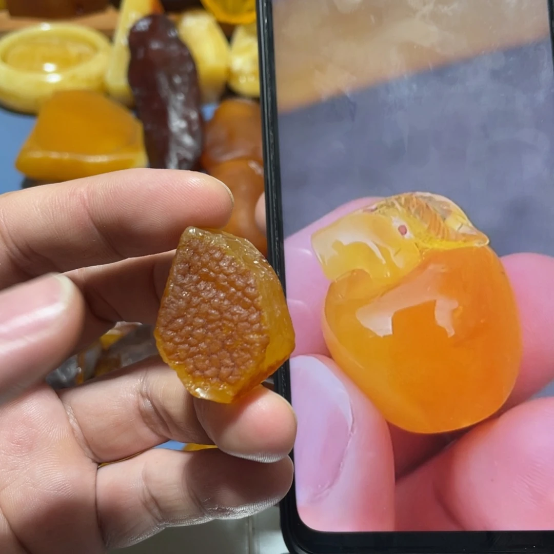 定制蜜蜡未镶嵌立体苹果