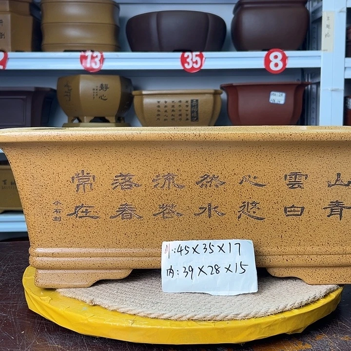 花盆紫砂蛇年大吉