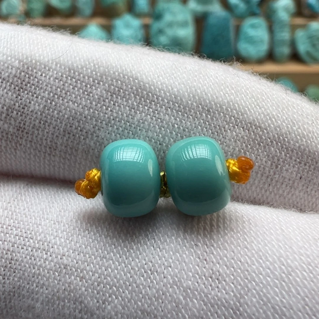 绿松石未镶嵌配饰7.2*5.4