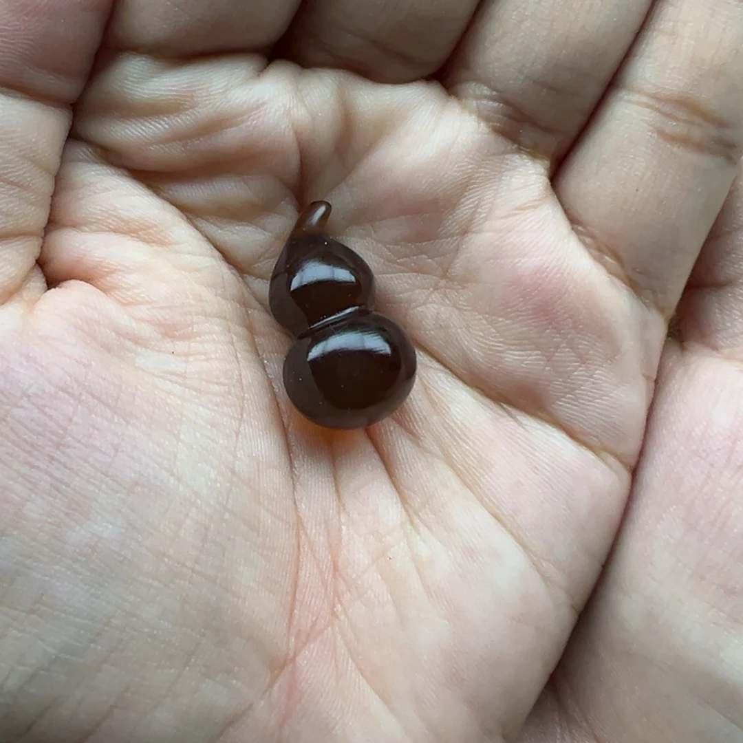 琥珀未镶嵌珠宝奇石葫芦