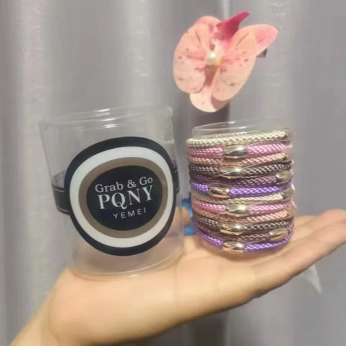 简约高弹力扎头发发圈发绳女细支耐用皮筋扎丸子头高马尾头绳发饰