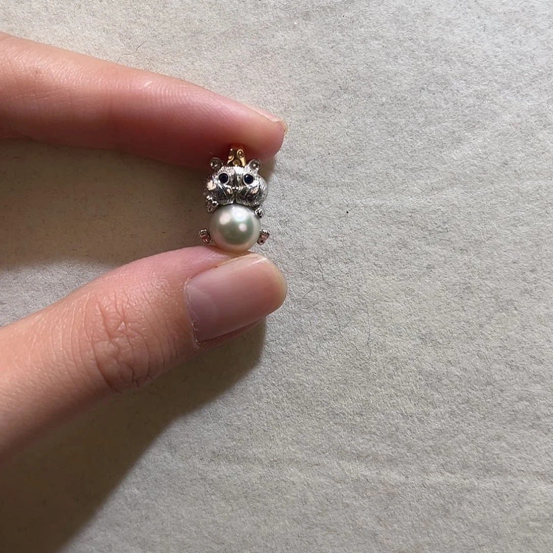 海水珍珠颈饰银S925镶嵌