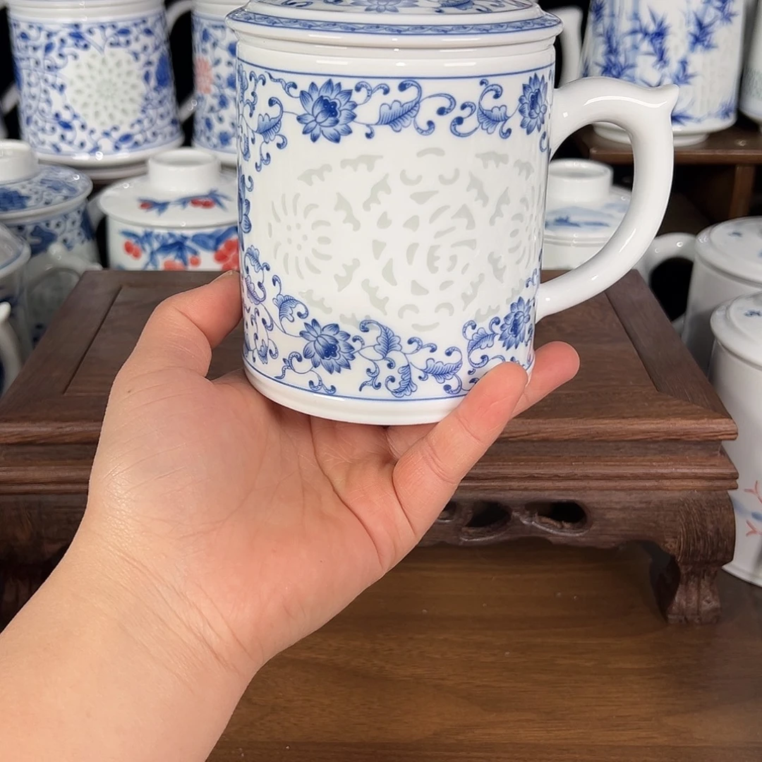 景德镇高温陶瓷办公杯