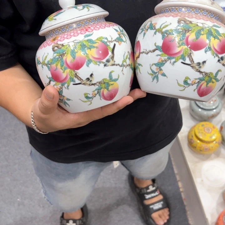 瑕疵福利品陶瓷茶叶罐介意勿拍