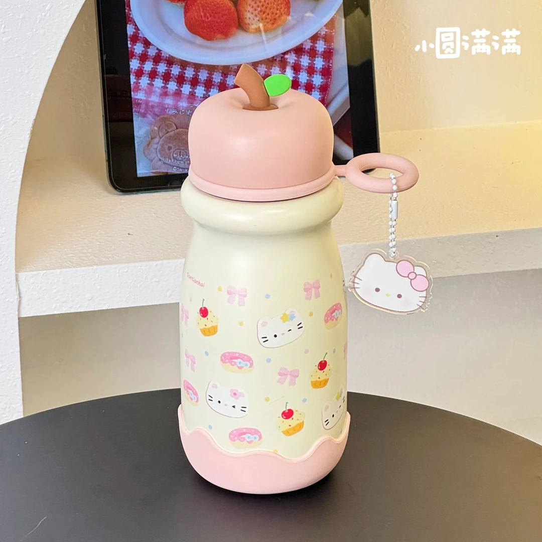 大容量可爱新款保温杯女生便携直饮水杯防摔学生校园316不锈钢