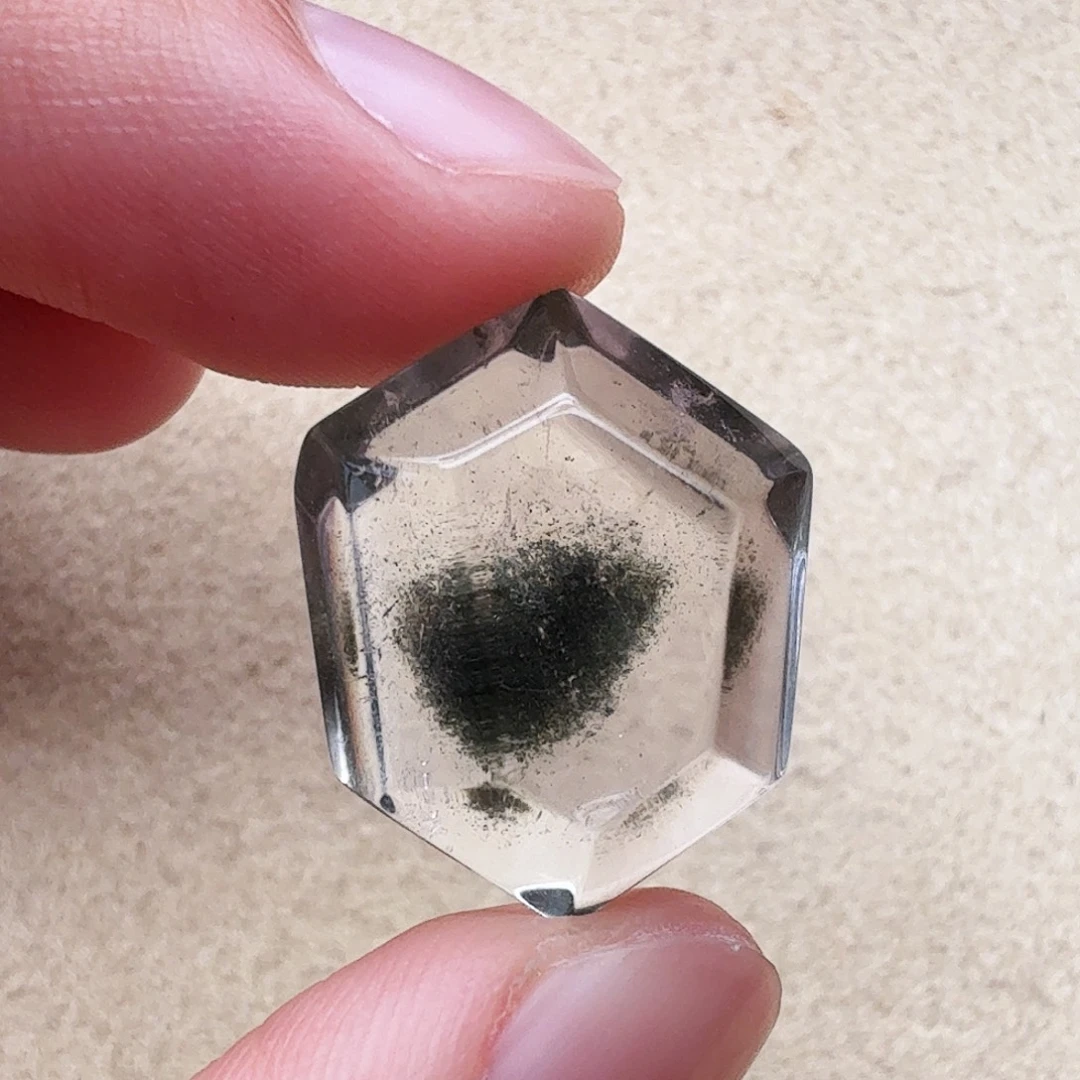 颈饰未镶嵌水晶打孔定制不退换绿幽灵