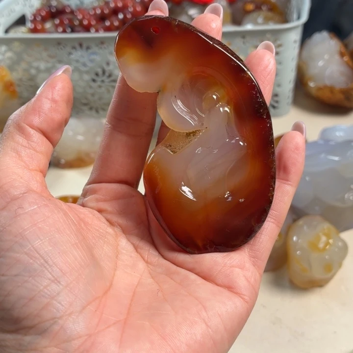 玛瑙/玉髓未镶嵌吊坠(不含链)