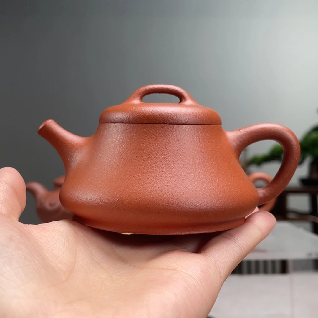 【闪购商品】茶壶紫砂明***天红降坡勇瓢容量120cc