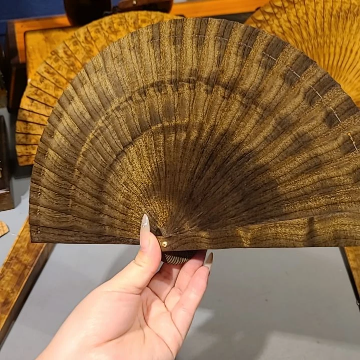 扇子18小叶桢楠金丝楠木苏扇阴沉