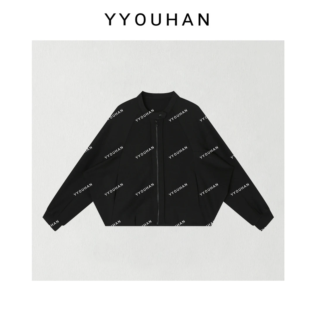 月月不吃鱼2025春款小众设计极简风蝙蝠袖休闲百搭上衣 2502C576