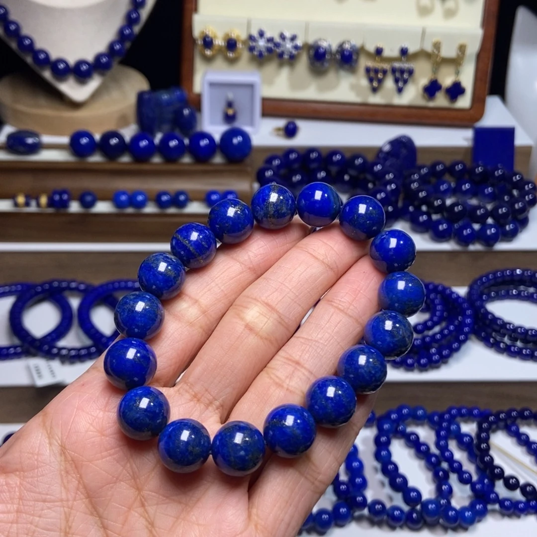 青金石未镶嵌福利手串 12mm+