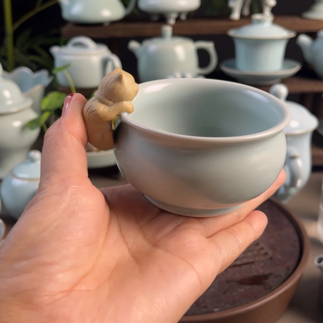 仿古釉水。手工杯子