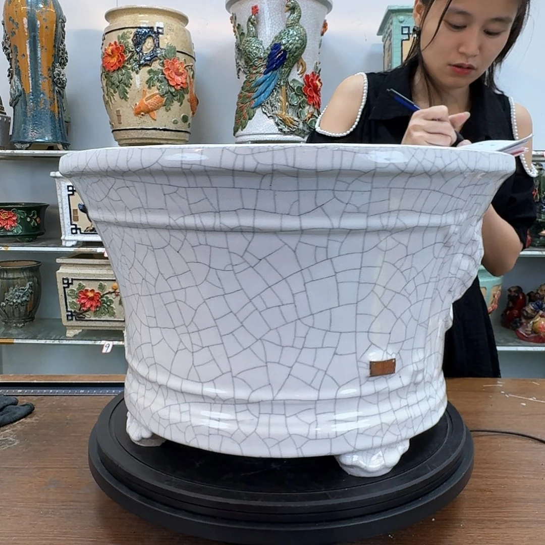 拓***馆石湾盆450陶瓷