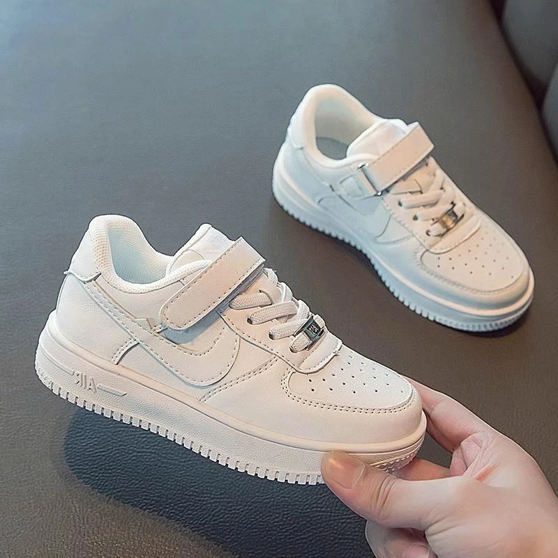 巴拉AJ空军一号儿童板鞋2024春秋新款女童aj运动鞋男童小白鞋子低