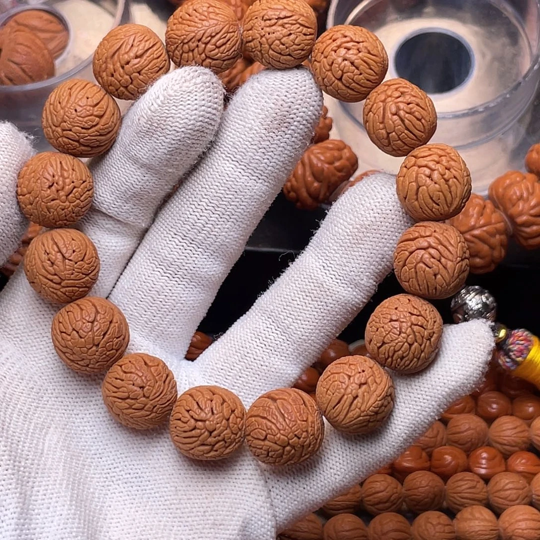 桃核手串龙鳞凤尾1.6