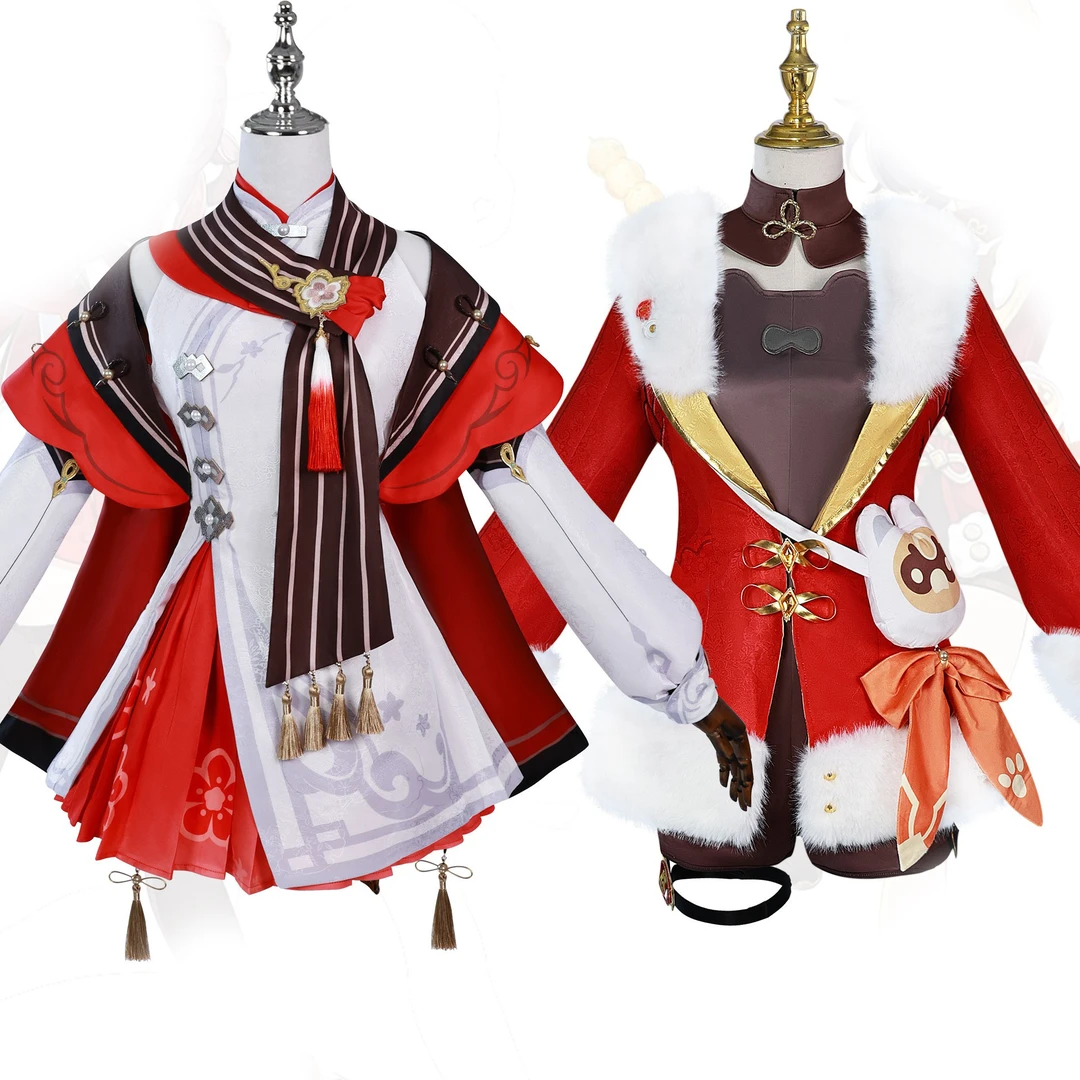 艺二三胡桃海灯节cos服原神胡桃宿雪桃红香菱岁夜欢哗