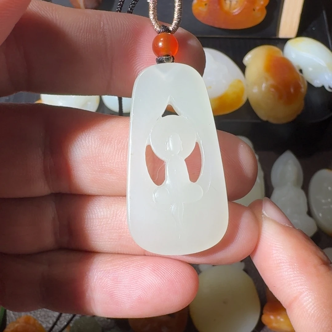 和田玉未镶嵌挂件