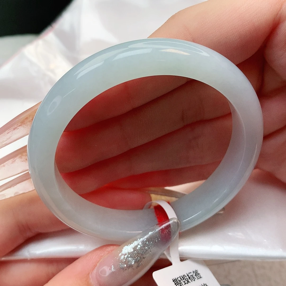 未镶嵌手镯翡翠正圈52