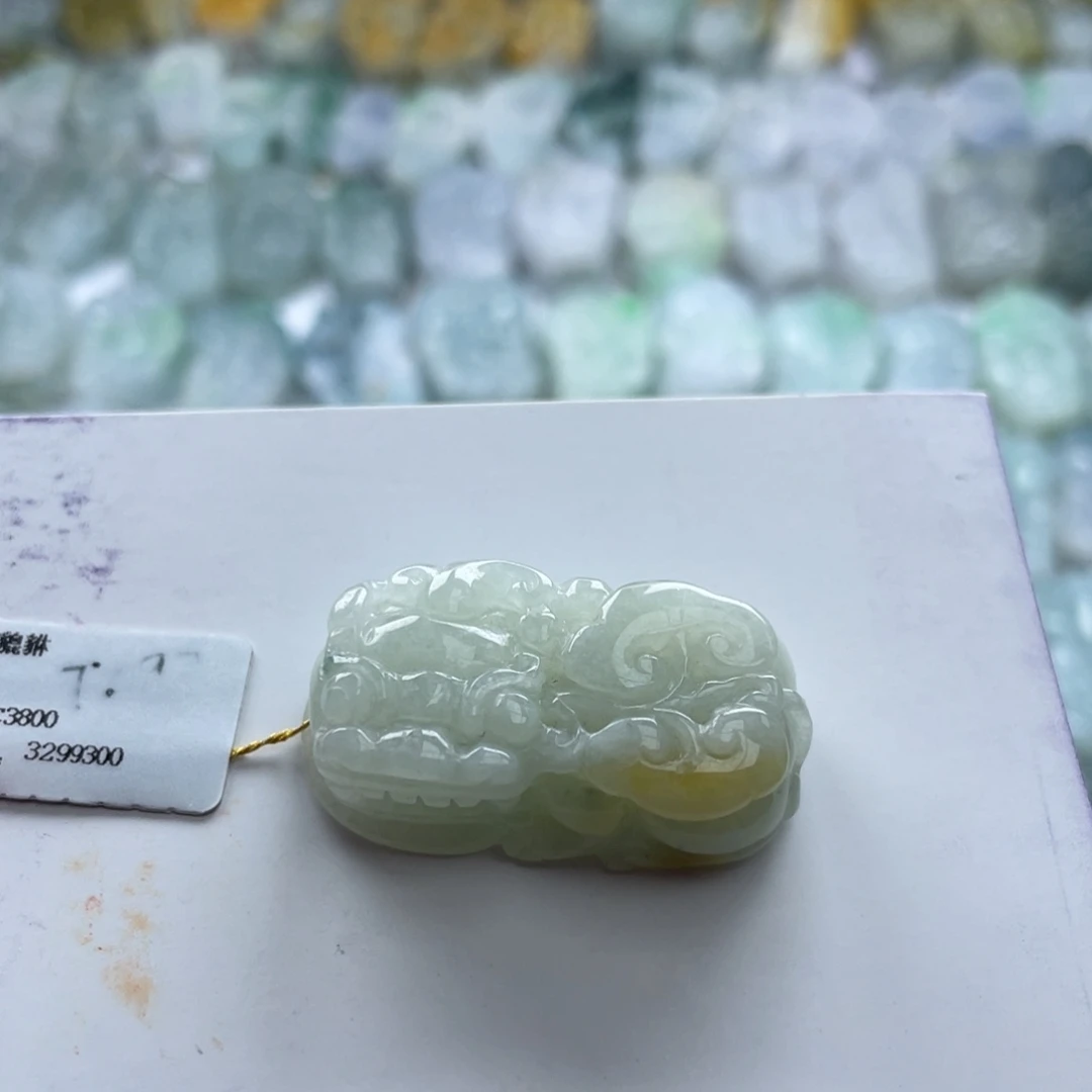 翡翠未镶嵌颈饰貔貅