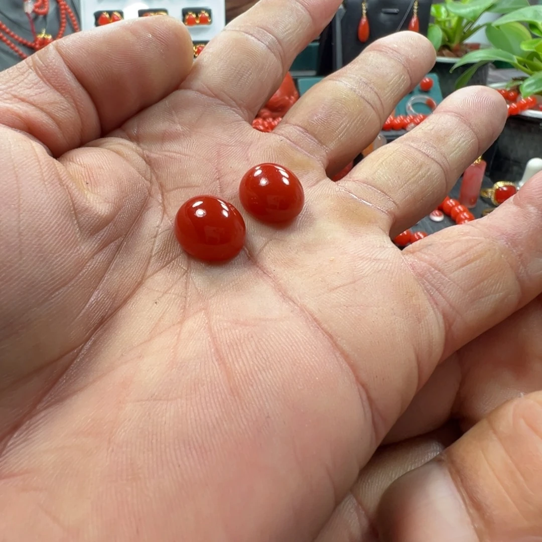 顺***水南红玛瑙未镶嵌蛋面