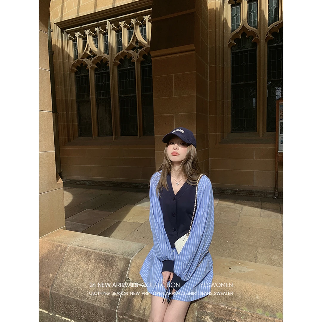 【小心甘】入坑假两件·自带层次时髦连衣裙 自研配色XY7348D3675