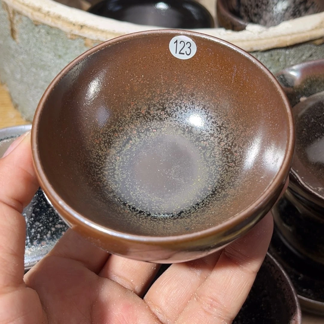 茶盏义兴龙窑坚持真柴微瑕