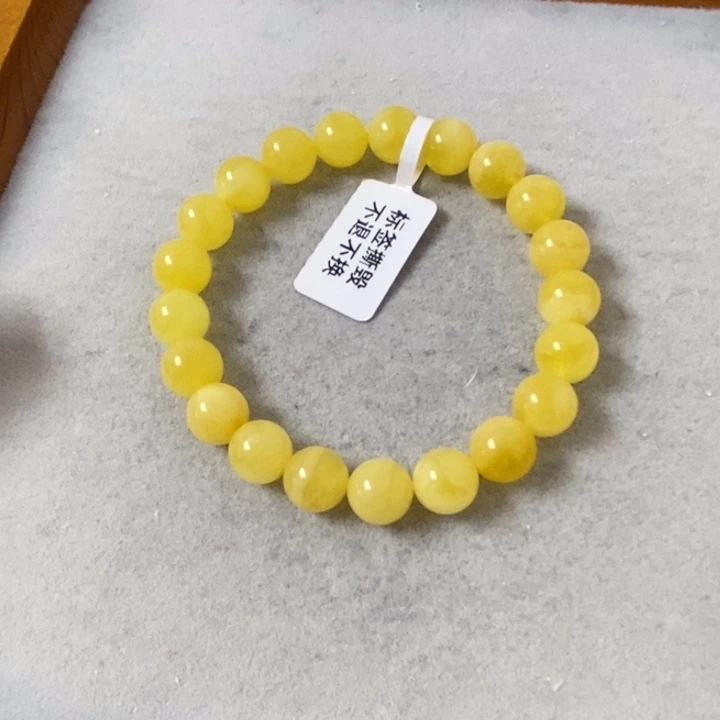 蜜蜡裸石未镶嵌串