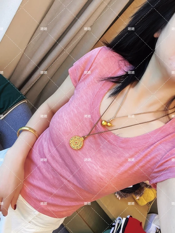 哝NONG【干枯玫瑰】-2025春夏百搭T恤净版干枯玫瑰短袖上衣0792698