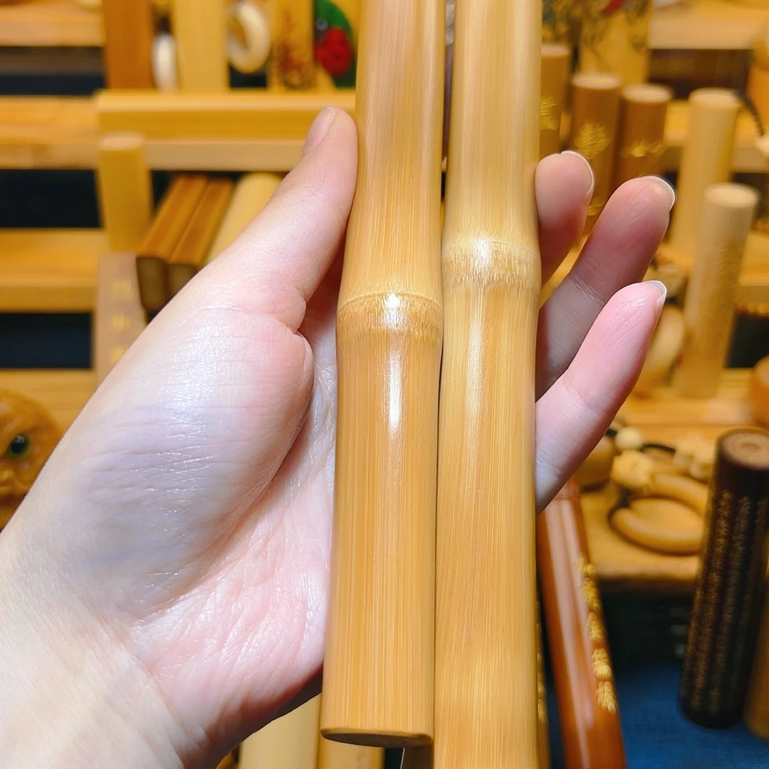 五****狗红皮手持实心竹竹子