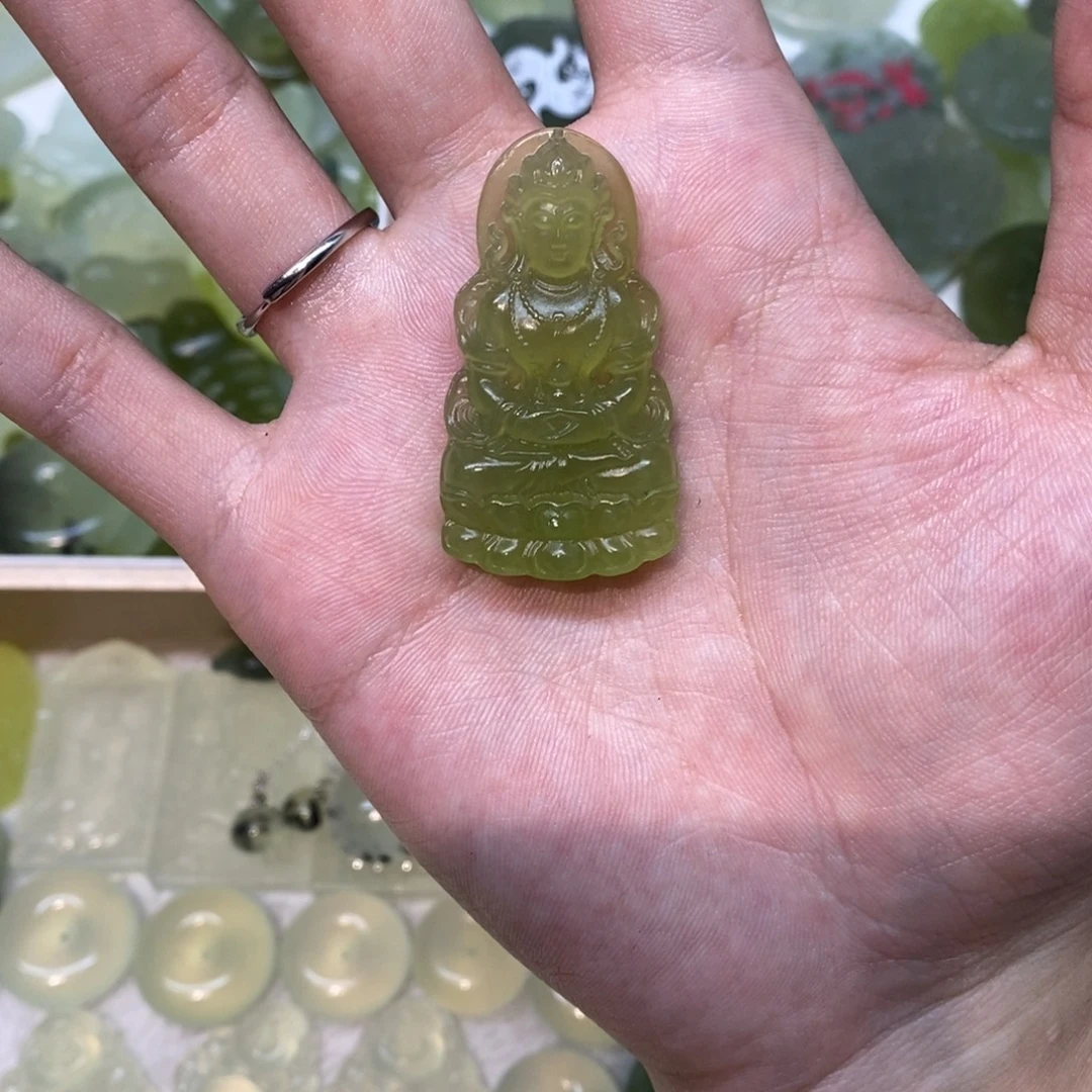 岫玉未镶嵌吊坠(不含链)