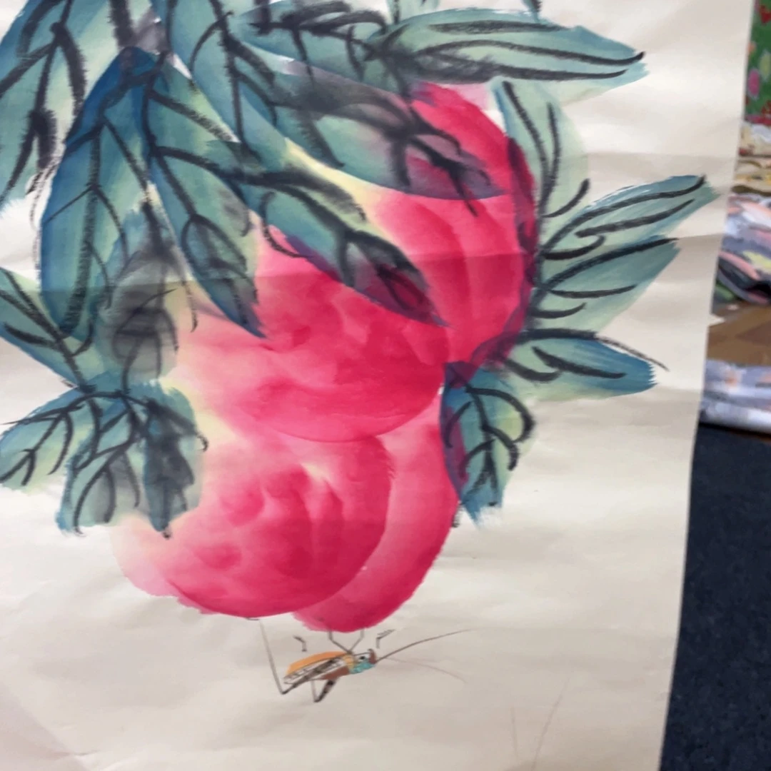 国画国画作品画心画画作品一个