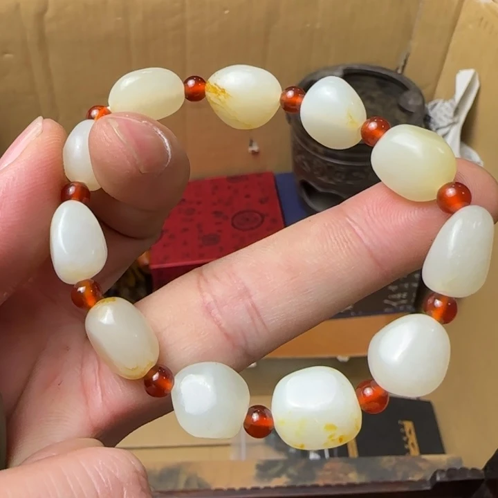 江***客和田玉未镶嵌手链如图所见所拍即所得