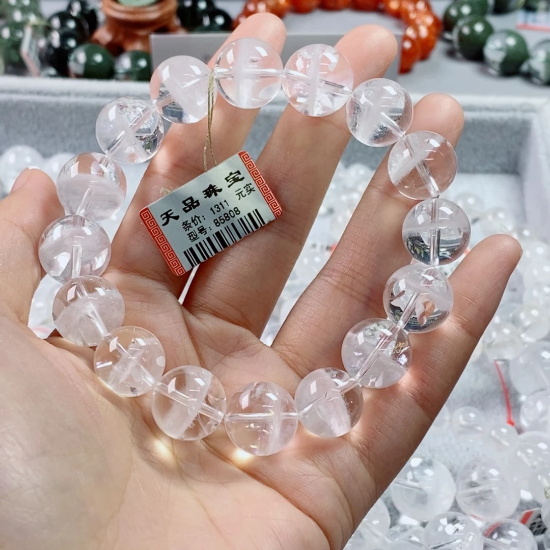未镶嵌手链水晶彩虹白幽灵85808