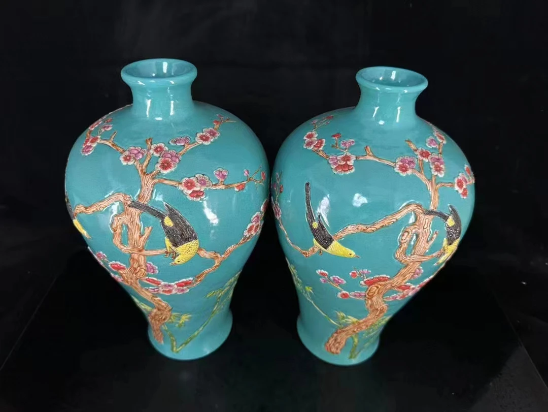 陶瓷仿古花瓶适合客厅玄关摆放的高档装饰品龙纹