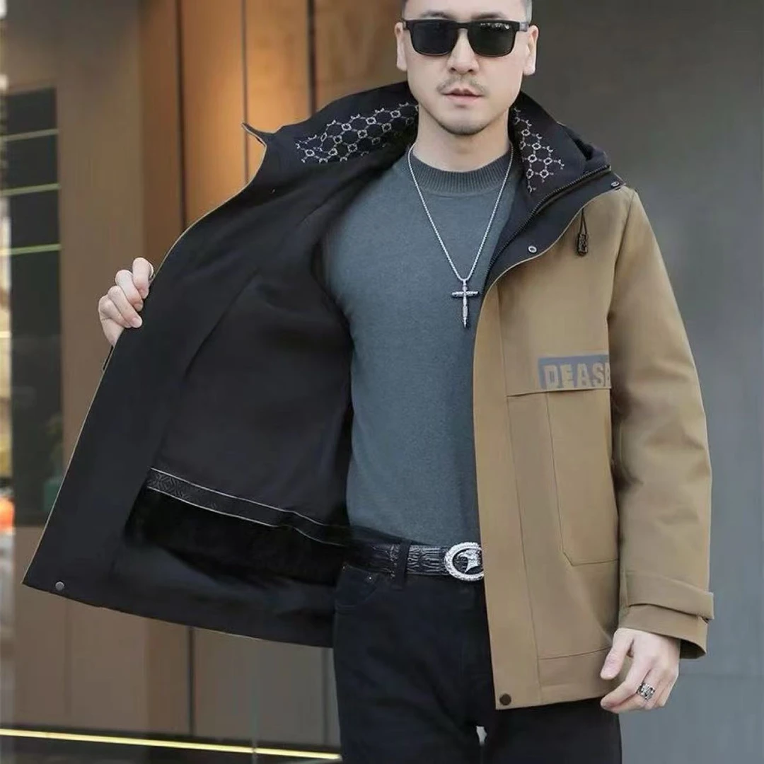 LL冬季新款男士加厚内胆可拆卸棉服-1218