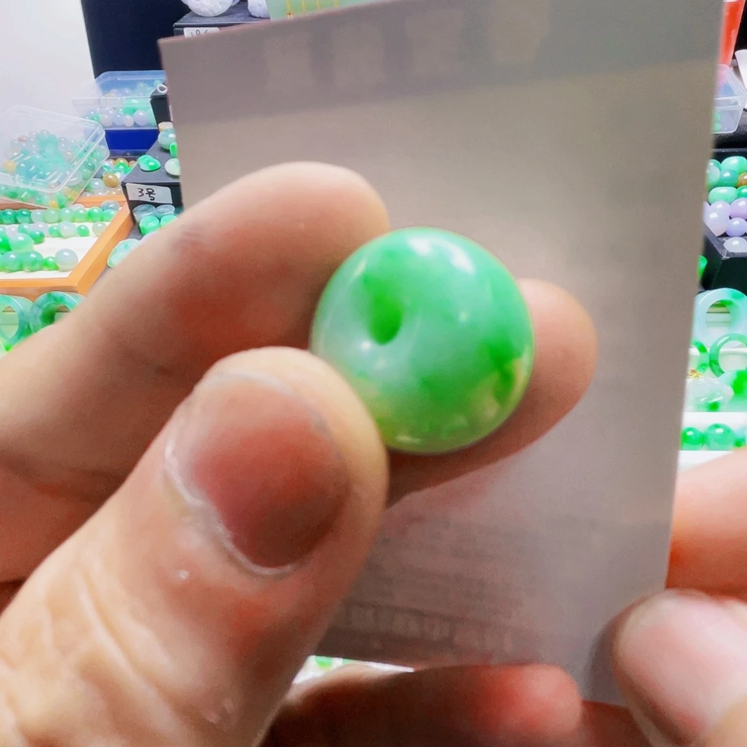 希***望翡翠散珠天然缅甸翡翠A货