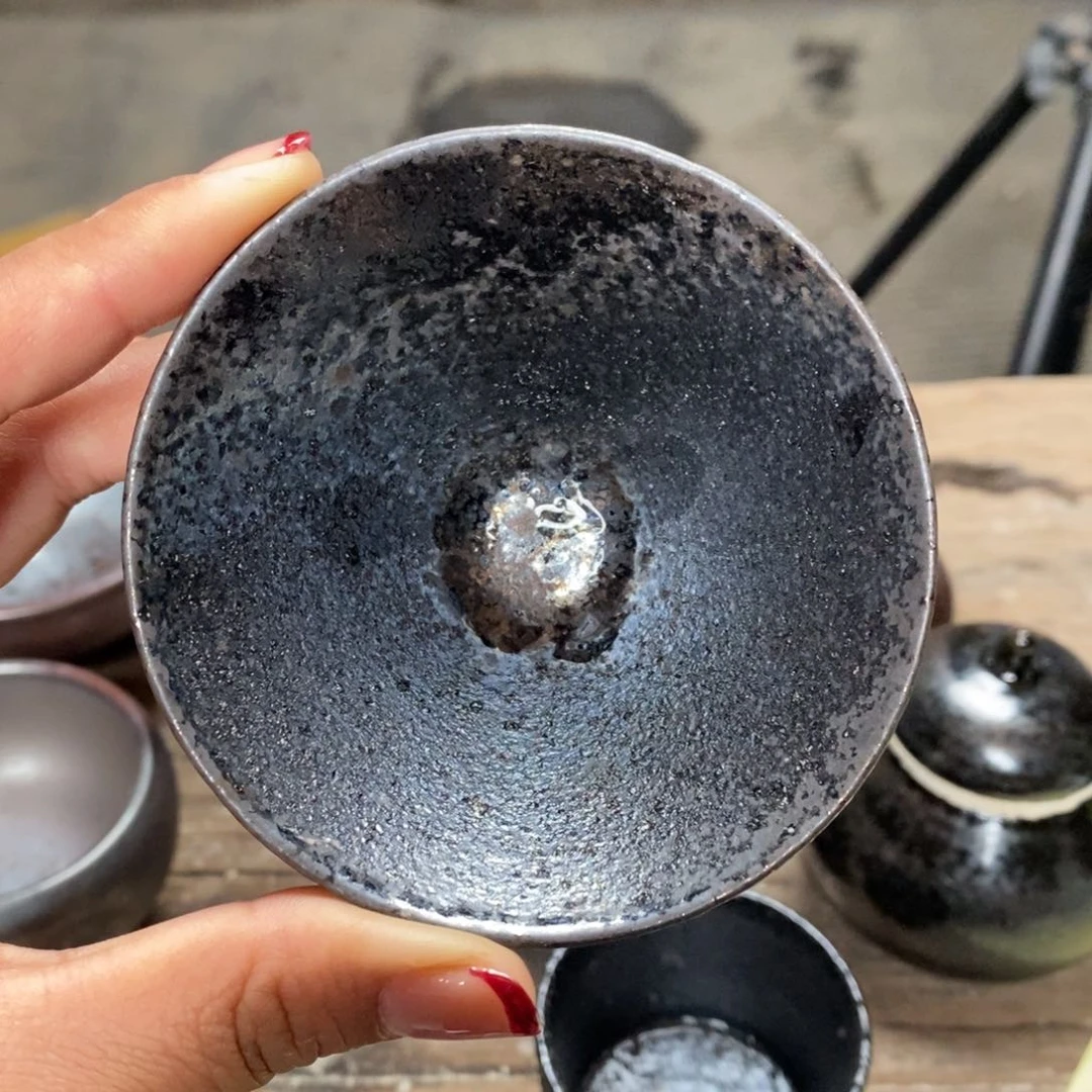 浪鬼柴烧、柴烧杯風****鬼小柴杯