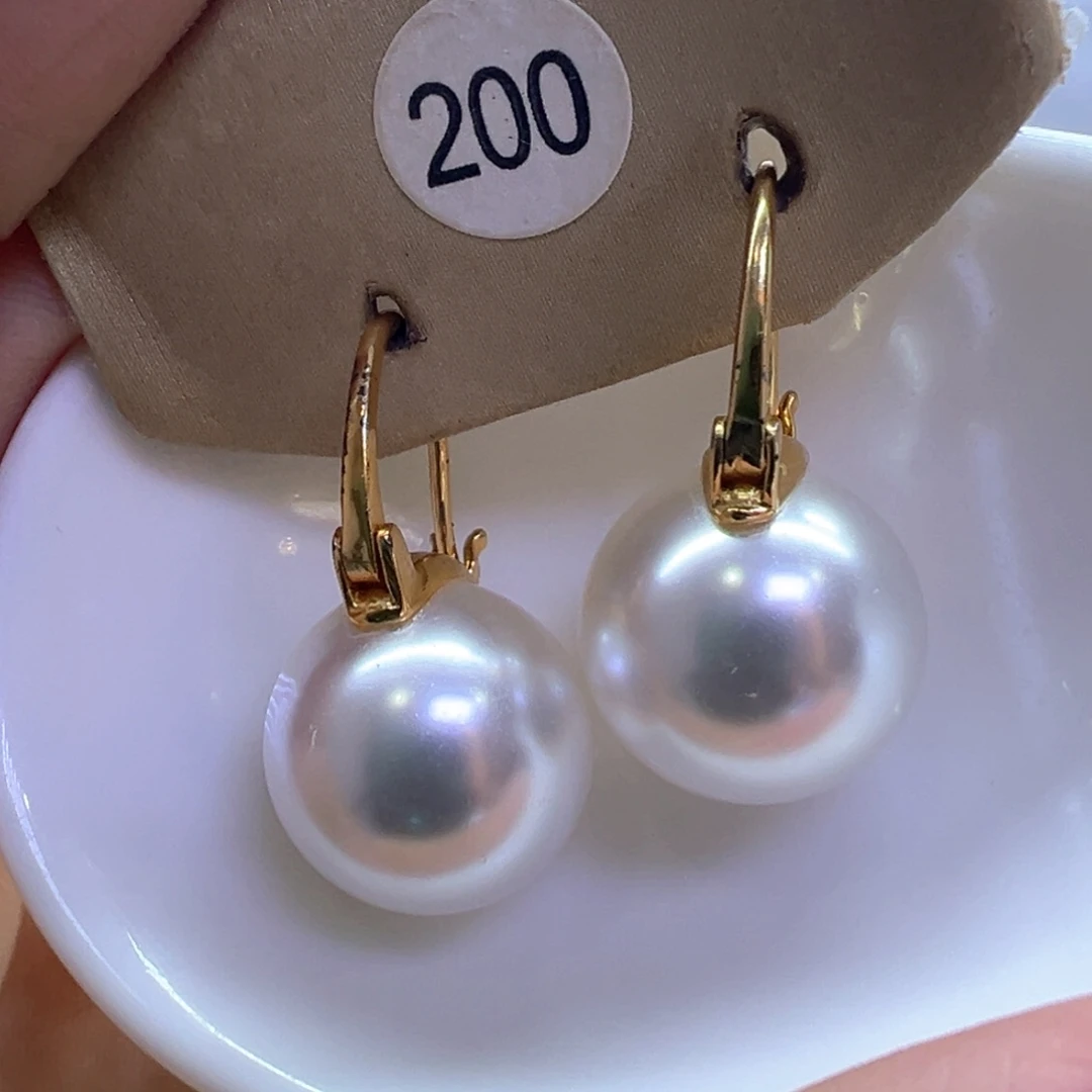 银S925镶嵌淡水珍珠耳饰