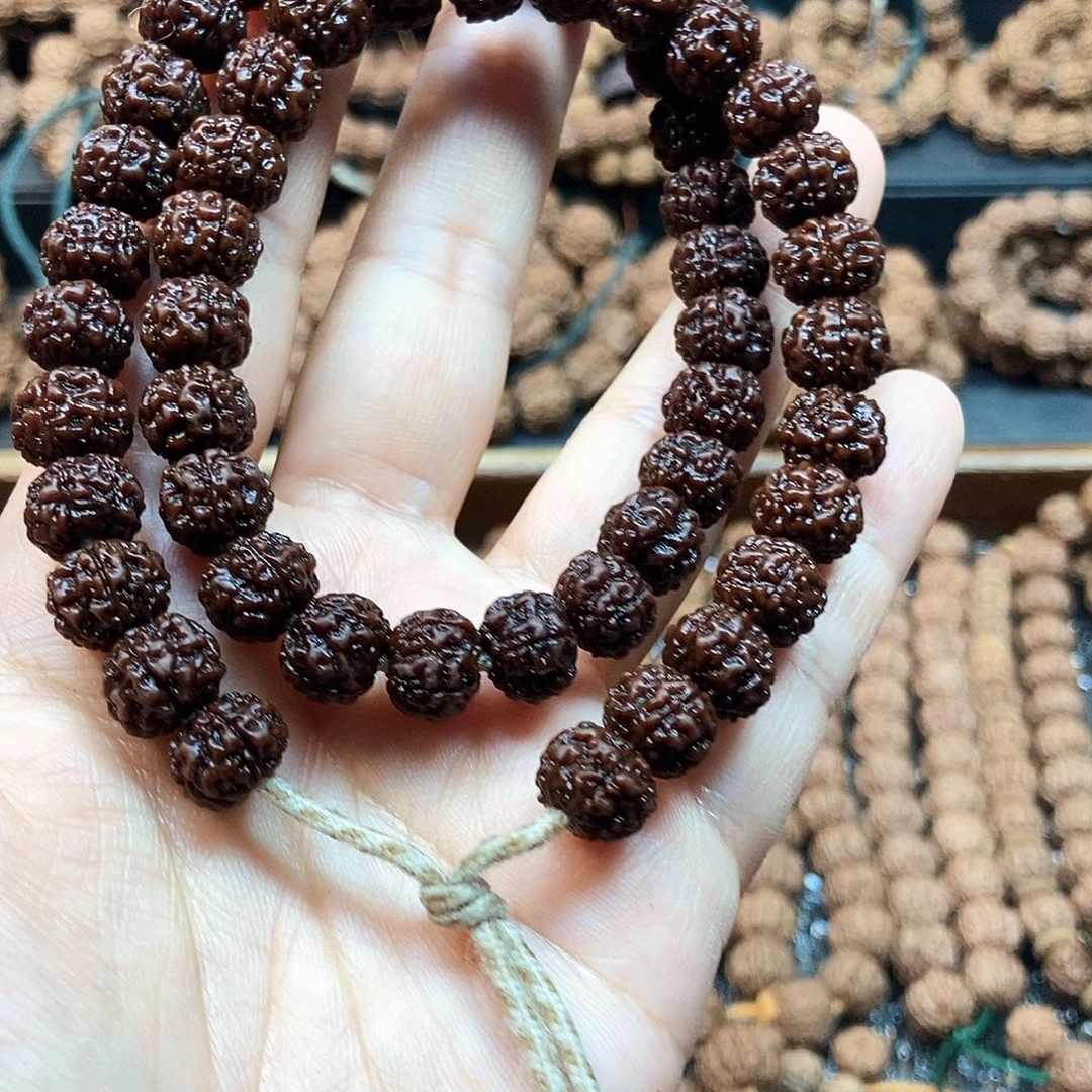 金刚菩提吊坠二挑红孩儿双圈