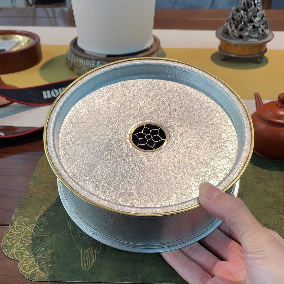 白***榆纯手工锡壶承泡茶